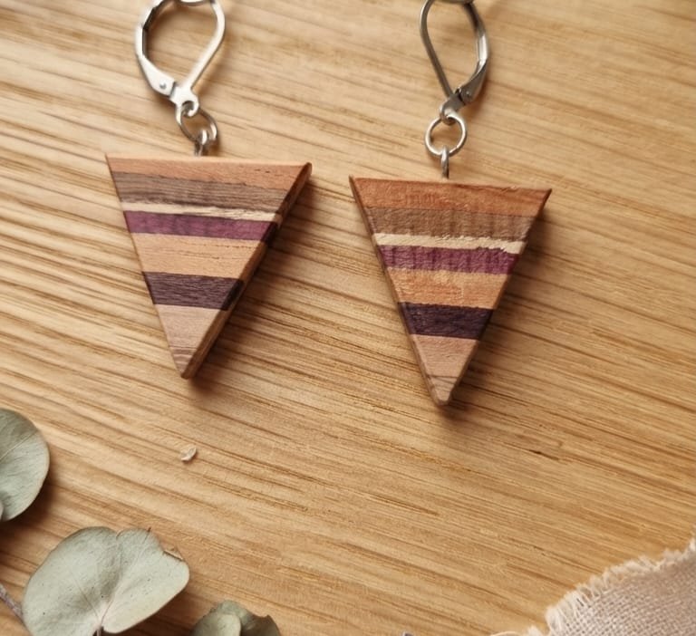 Aro artesanal triangular - Imagen 3