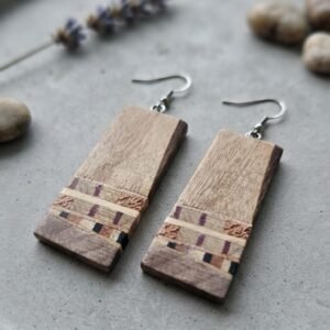 Aro artesanal rectangular largo